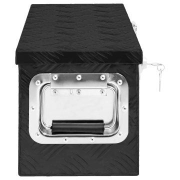 Cutie de depozitare, negru, 60x23,5x23 cm, aluminiu - Img 3