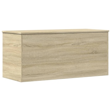 Cutie de depozitare stejar sonoma, 100x42x46 cm, lemn prelucrat - Img 5