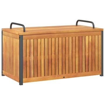 Cutie de perne de exterior 85x45x45/53cm lemn masiv acacia/oțel - Img 2