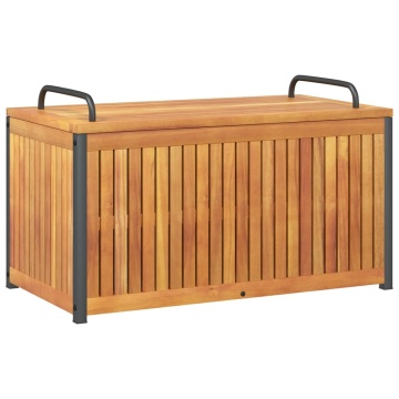 Cutie de perne de exterior 85x45x45/53cm lemn masiv acacia/oțel - Img 6