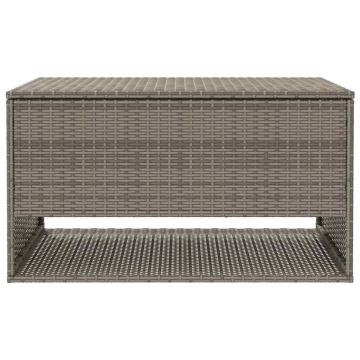 Cutie de perne de exterior gri 100x55x55,5 cm Poly Rattan - Img 4