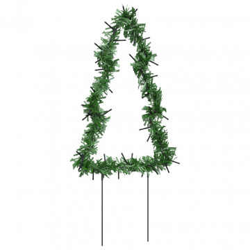 Decor brad cu lumini de Crăciun cu țăruși 3 buc. 50 LED 30 cm - Img 5