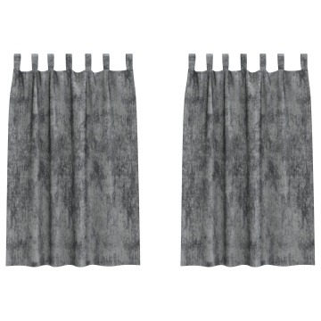 Draperii 2 pcs gri 175x140 cm - Img 2