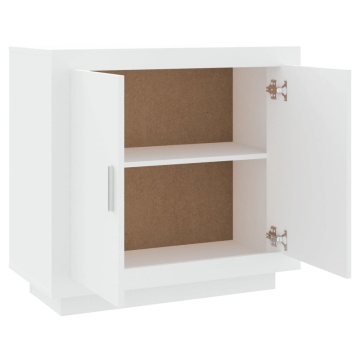 Dulap, alb, 80x40x75 cm, lemn prelucrat - Img 5