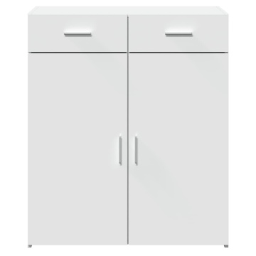 Dulap, alb, 80x42,5x93 cm, lemn prelucrat - Img 4