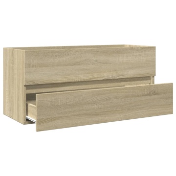 Dulap chiuvetă baie stejar sonoma 100x38,5x45 cm lemn prelucrat - Img 6