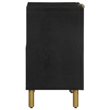 Dulap chiuveta de baie, negru, 62x33x58 cm, lemn prelucrat - Img 4