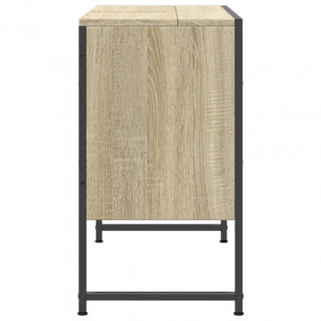 Dulap chiuveta de baie, stejar sonoma, 80x33x60cm lemn compozit - Img 6