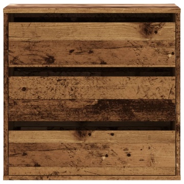 Dulap colț cu sertare lemn vechi 60x41x58 cm lemn prelucrat - Img 4