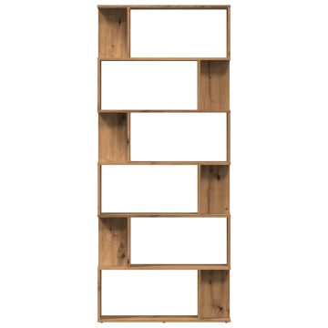 Dulap cu cărți Artisan Stejar 80x24x192 cm Lemn prelucrat - Img 4