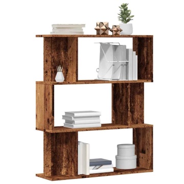Dulap cu cărți din lemn vechi 80x24x96 cm lemn prelucrat - Img 1