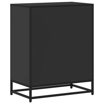 Dulap cu cărți negru 60x35x76 cm lemn prelucrat - Img 5