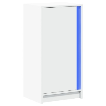 Dulap cu LED, alb, 42,5x34x85 cm, lemn prelucrat - Img 3