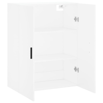 Dulap cu montaj pe perete, alb, 69,5x34x90 cm - Img 5
