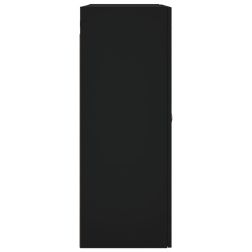 Dulap cu montaj pe perete, negru, 69,5x34x90 cm - Img 7