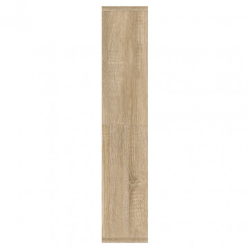 Dulap cu oglindă și LED, stejar sonoma, 91x15x76,5 cm - Img 7