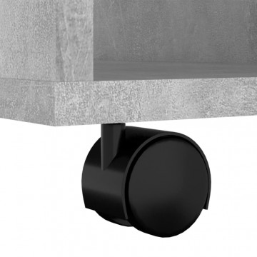 Dulap cu roți, gri beton, 60x53x72 cm, PAL - Img 7