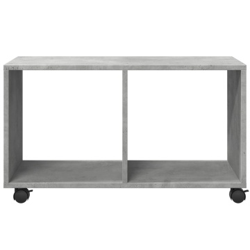 Dulap cu roți, gri beton, 72x33x42,5 cm, lemn prelucrat - Img 8