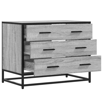 Dulap cu sertar, gri sonoma, 70x41x56 cm, lemn prelucrat - Img 8