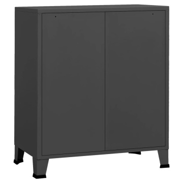 Dulap cu sertare industrial, antracit, 78x40x93 cm, metal - Img 8