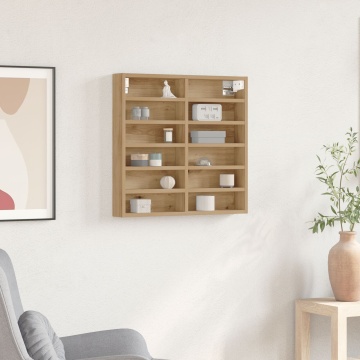 Dulap cu vitrină, stejar artizanal 60x8,5x58 cm lemn prelucrat - Img 1