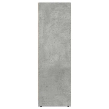 Dulap de baie, gri beton, 30 x 30 x 95 cm, PAL - Img 8