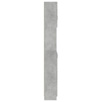 Dulap de baie, gri beton, 32 x 25,5 x 190 cm, PAL - Img 10