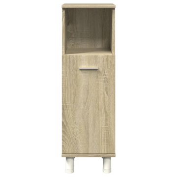 Dulap de baie, stejar sonoma, 30,5x30x95 cm, lemn prelucrat - Img 4