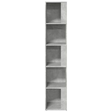 Dulap de colț, gri beton, 33x33x164,5 cm, PAL - Img 5