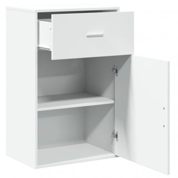 Dulap de depozitare, alb, 56,5x39x90 cm, lemn prelucrat - Img 4