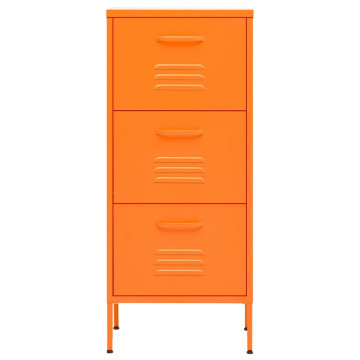 Dulap de depozitare, portocaliu, 42,5x35x101,5 cm, oțel - Img 3
