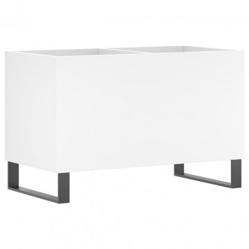 Dulap de discuri, alb, 74,5x38x48 cm, lemn prelucrat - Img 2