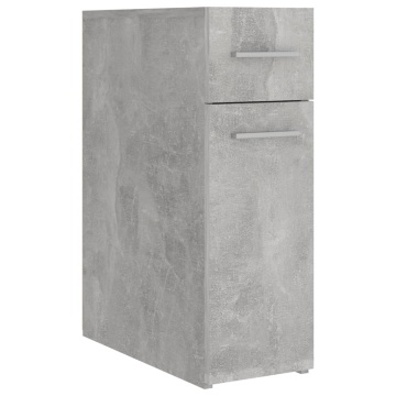 Dulap de farmacie, gri beton, 20x45,5x60 cm, PAL - Img 2