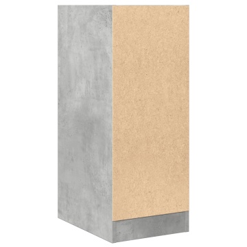 Dulap de farmacie, gri beton, 30x41x77,5 cm, lemn prelucrat - Img 6
