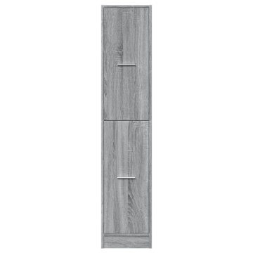 Dulap de farmacie, sonoma gri, 30x41x144,5 cm, lemn prelucrat - Img 8
