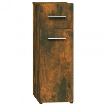 Dulap de farmacie stejar fumuriu 20x45,5x60 cm lemn prelucrat - Img 2