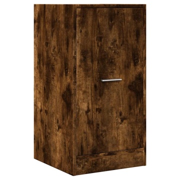 Dulap de farmacie stejar fumuriu, 40x41x77,5 cm, lemn prelucrat - Img 3