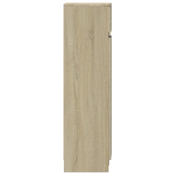 Dulap de pantofi stejar Sonoma 100,5x28x100 cm lemn prelucrat - Img 6