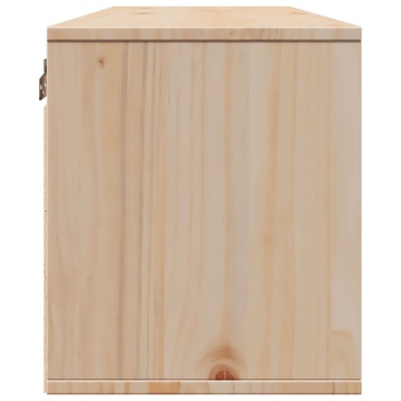 Dulap de perete, 100x30x35 cm, lemn masiv de pin - Img 5