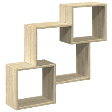 Dulap de perete, 78x18x71 cm, stejar sonoma, lemn prelucrat - Img 2
