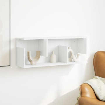 Dulap de perete, alb, 80x20x30 cm, lemn prelucrat - Img 3