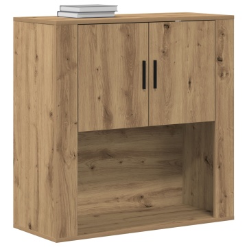 Dulap de perete Artisan Oak 80x33x80 cm din lemn stratificat - Img 3