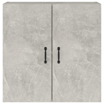 Dulap de perete, gri beton, 60x31x60 cm, lemn prelucrat - Img 8