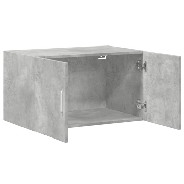 Dulap de perete, gri beton, 70x42,5x40 cm, lemn prelucrat - Img 6