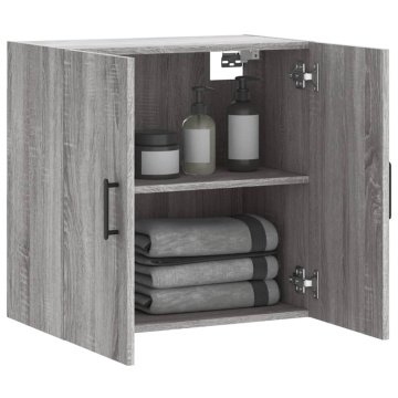 Dulap de perete, gri sonoma, 60x31x60 cm, lemn compozit - Img 4