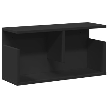 Dulap de perete, negru, 60x20x30 cm, lemn prelucrat - Img 2