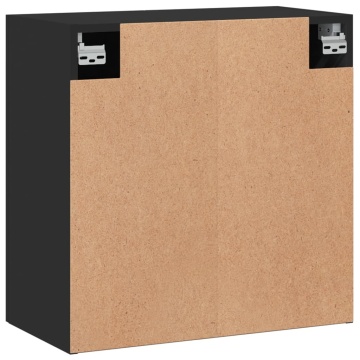 Dulap de perete, negru, 60x31x60 cm, lemn compozit - Img 7