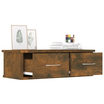 Dulap de perete, stejar fumuriu, 60x26x18,5 cm lemn prelucrat - Img 6