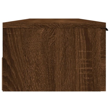 Dulap de perete, stejar maro, 102x30x20 cm, lemn compozit - Img 6