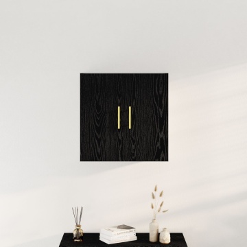 Dulap de perete Stejar negru 60x31x70 cm Lemn prelucrat - Img 4